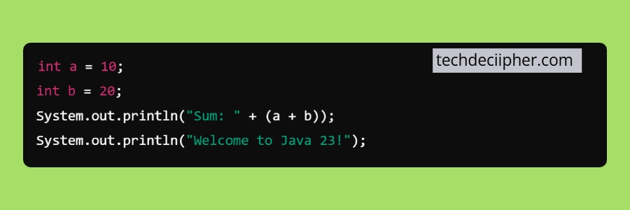 What's new in Java 23?